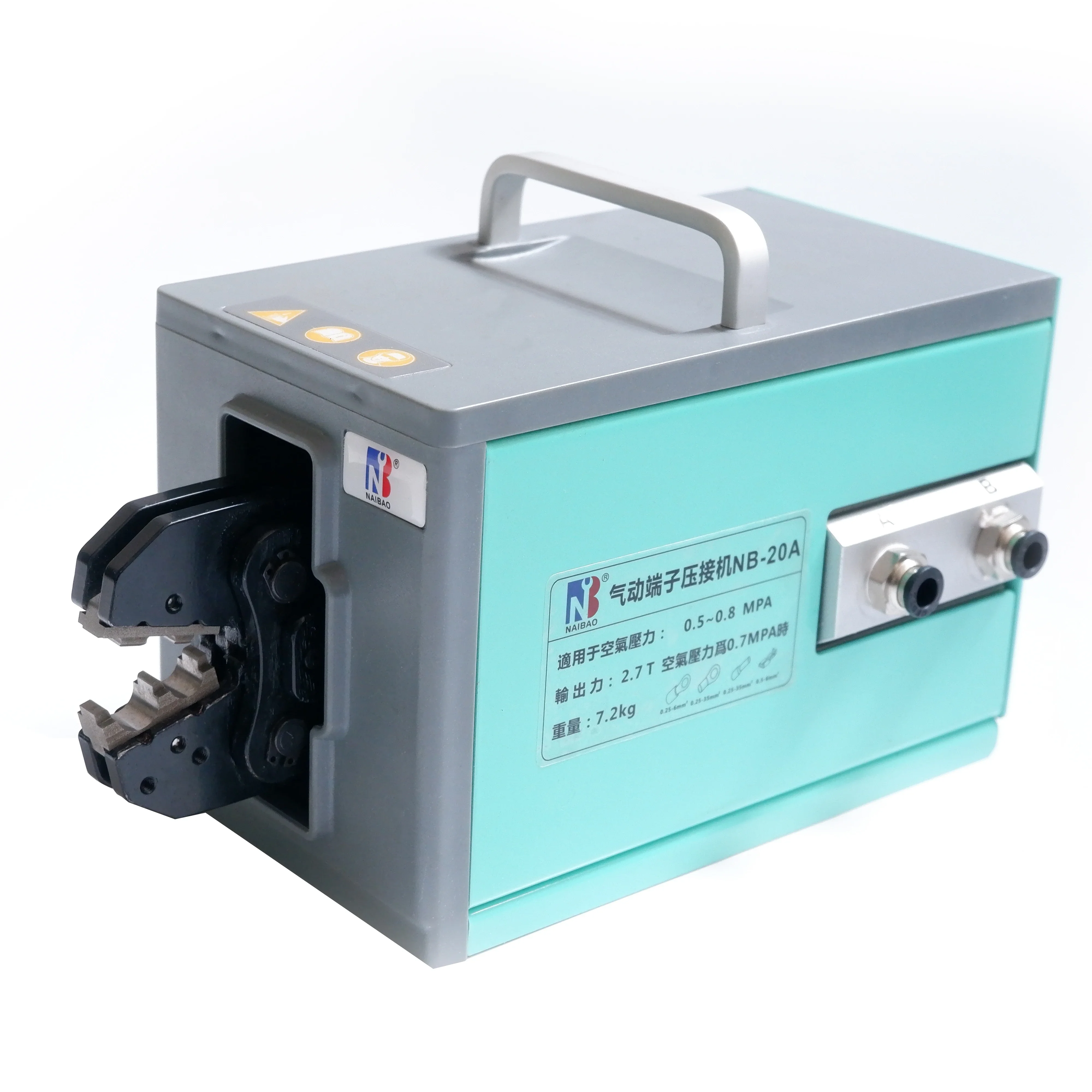 2.7 T pneumatic wire crimping machine NB-20A cold terminal crimping machine wire crimping machine 23AWG-2AWG
2.7 T pneumatic wire crimping machine NB-20A cold terminal crimping machine wire crimping machine 23AWG-2AWG
