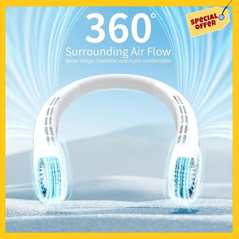 Portable Neck Fan, Bladeless Personal Fan, Rechargeable 4000Mah Battery, No Hair Snagging, 3 Speeds Faster
Portable Neck Fan, Bladeless Personal Fan, Rechargeable 4000Mah Battery, No Hair Snagging, 3 Speeds Faster