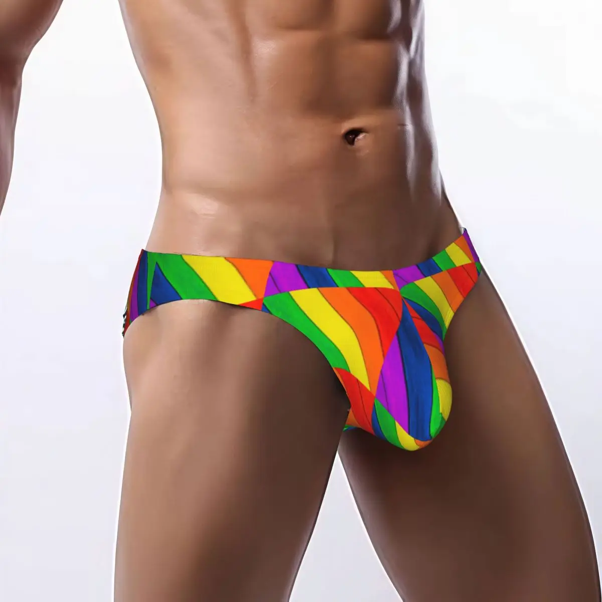 Men Bikini Briefs Trims In Rainbow Colors Male Underwear Breathable Underpants
Men Bikini Briefs Trims In Rainbow Colors Male Underwear Breathable Underpants