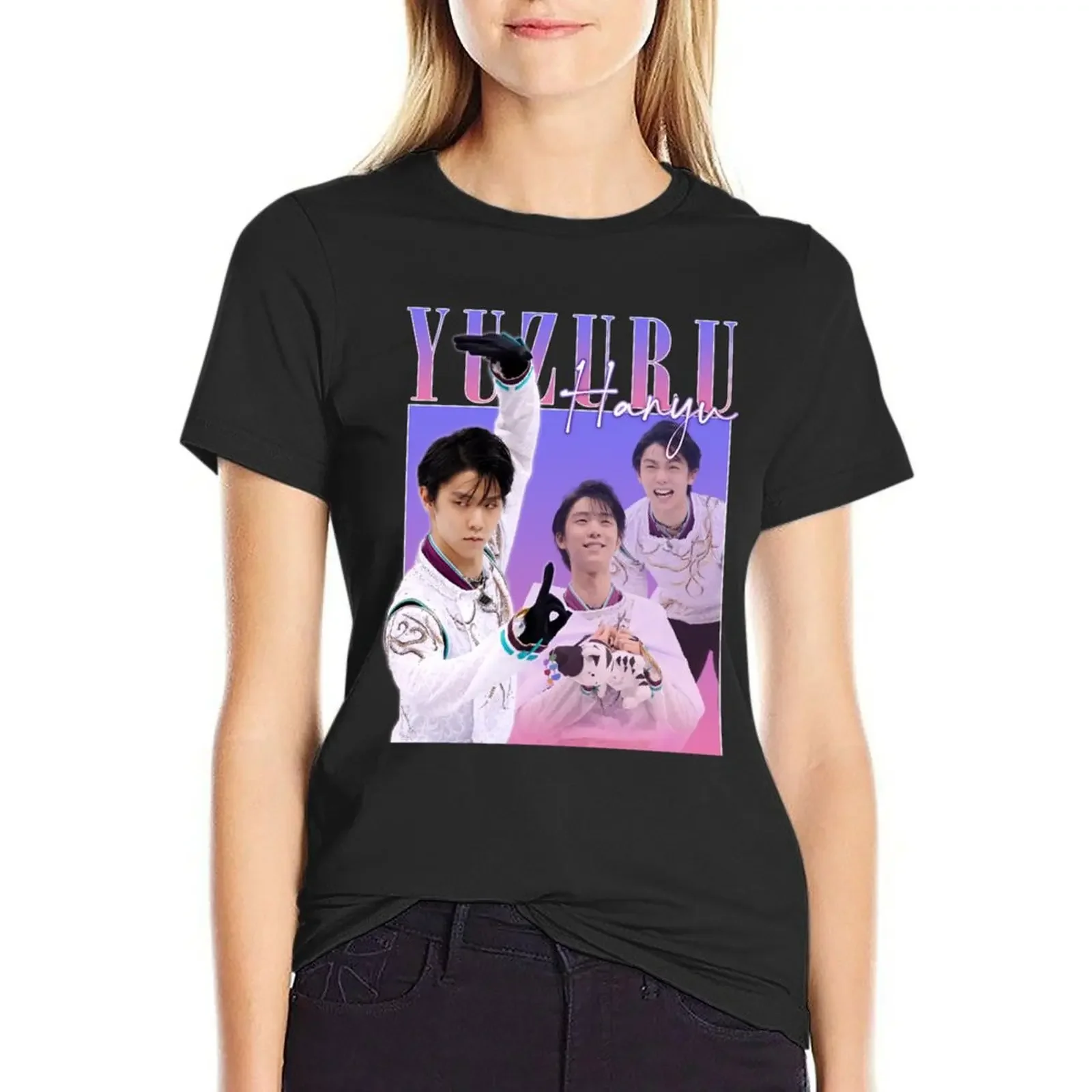 YUZURU HANYU 90s aesthetic design T-Shirt anime tops Aesthetic clothing white t-shirt dress for Women sexy
YUZURU HANYU 90s aesthetic design T-Shirt anime tops Aesthetic clothing white t-shirt dress for Women sexy