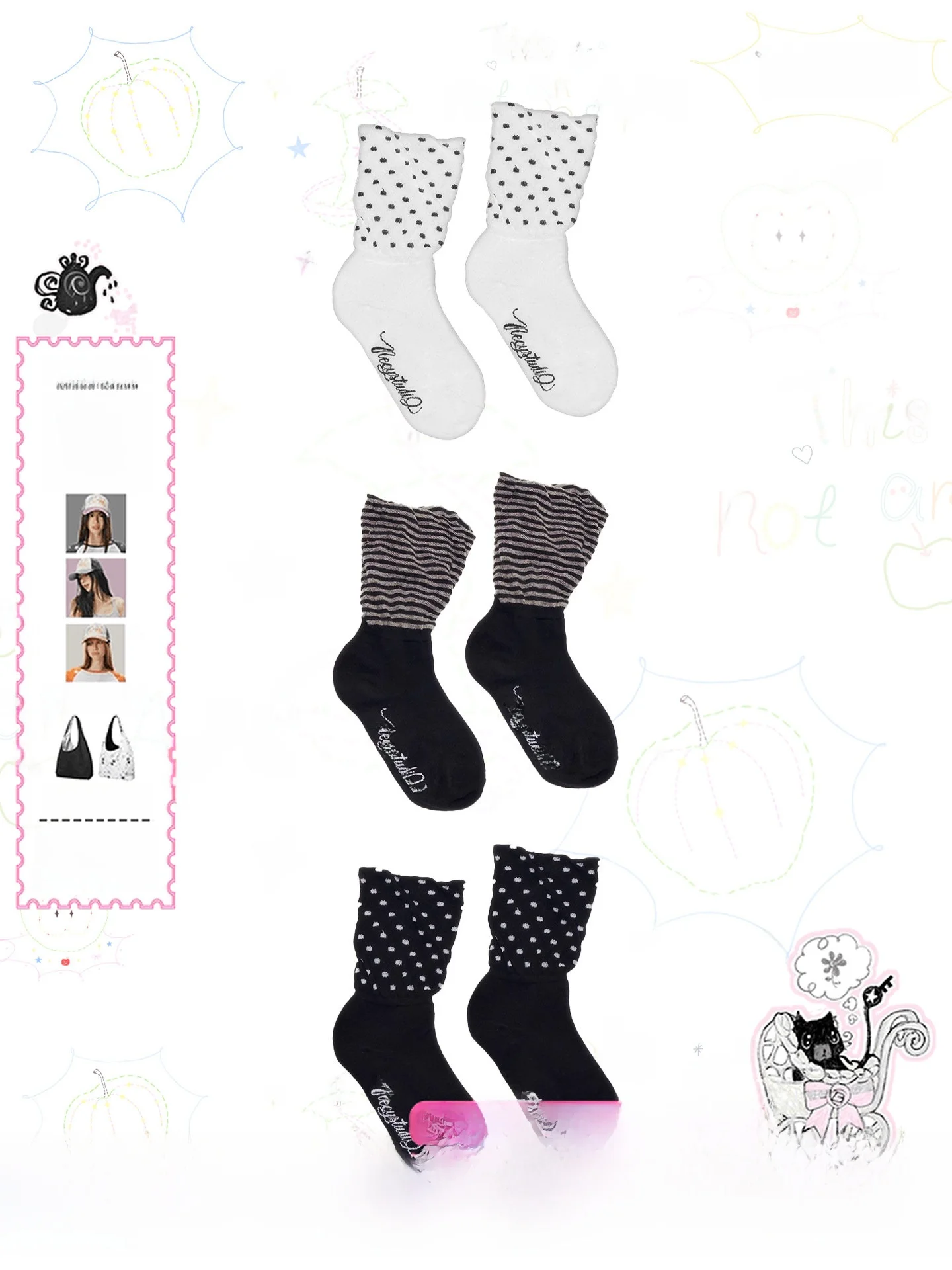 NECY Original Polka Dot Stripe Patchwork Socks Mid-Calf Casual Women's Comfortable Breathable Socks for Summer Autumn
NECY Original Polka Dot Stripe Patchwork Socks Mid-Calf Casual Women's Comfortable Breathable Socks for Summer Autumn