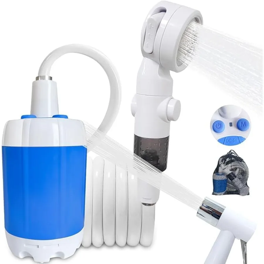 Portable Camping Shower Outdoor Camp Shower PumpUpgrade Rechargeable Electric Shower Pump with Intelligent Digital Display Mult
Portable Camping Shower Outdoor Camp Shower PumpUpgrade Rechargeable Electric Shower Pump with Intelligent Digital Display Mult