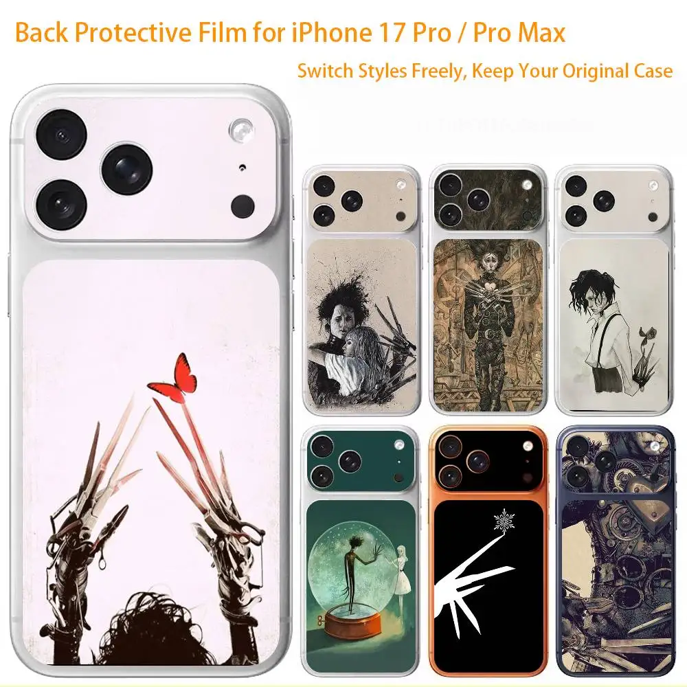 E-Edward S-Scissorhands 3D Full Body Skin Decal for iPhone 17/Pro/Pro Max Color Rear Protective Sticker
E-Edward S-Scissorhands 3D Full Body Skin Decal for iPhone 17/Pro/Pro Max Color Rear Protective Sticker