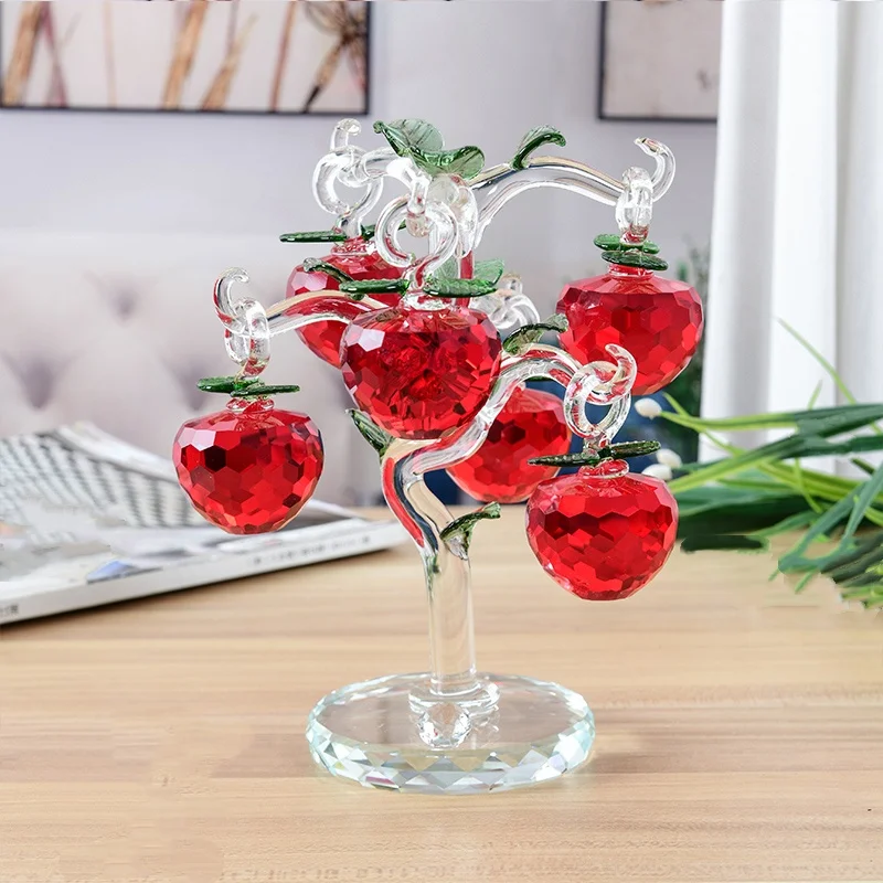 Crystal Glass Apple Tree Bonsai Tree Ornaments Fruit Gift Holiday Home Decor
Crystal Glass Apple Tree Bonsai Tree Ornaments Fruit Gift Holiday Home Decor
