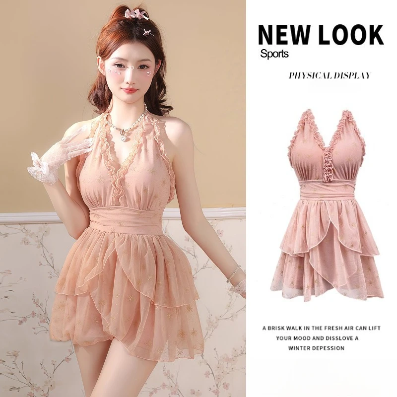 2025 New French Retro Sexy Backless Sweet Lace Slim V-neck Skirt One-piece Swimsuit Hot Spring Swimsuit Bathing Suit Women
2025 New French Retro Sexy Backless Sweet Lace Slim V-neck Skirt One-piece Swimsuit Hot Spring Swimsuit Bathing Suit Women