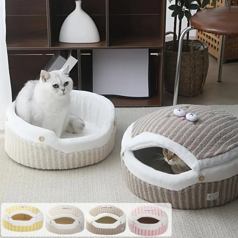 Winter Warmth Enclosed Safety Cat House,Non-Slip Bottom, Adorable Copper Bell-Shaped Pet Bed for Cats and Small Dogs/Cat House
Winter Warmth Enclosed Safety Cat House,Non-Slip Bottom, Adorable Copper Bell-Shaped Pet Bed for Cats and Small Dogs/Cat House
