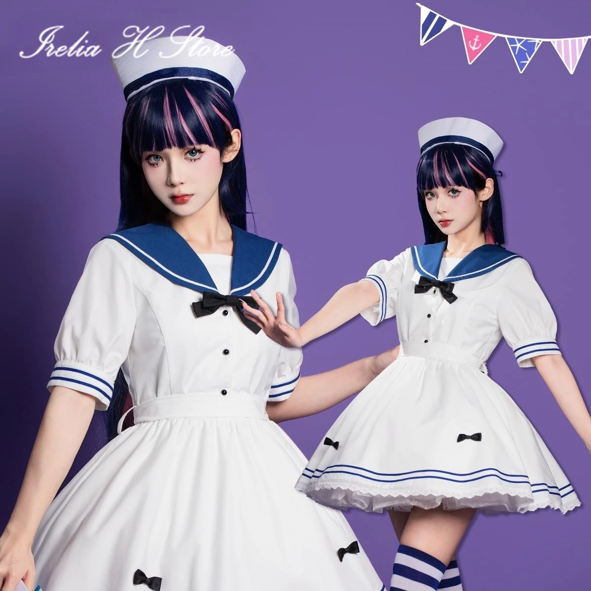 Irelia H Store Трусики-чулки с подвязками Anarchy Stocking Косплей Костюм Темно-синее платье женское
Irelia H Store Трусики-чулки с подвязками Anarchy Stocking Косплей Костюм Темно-синее платье женское
