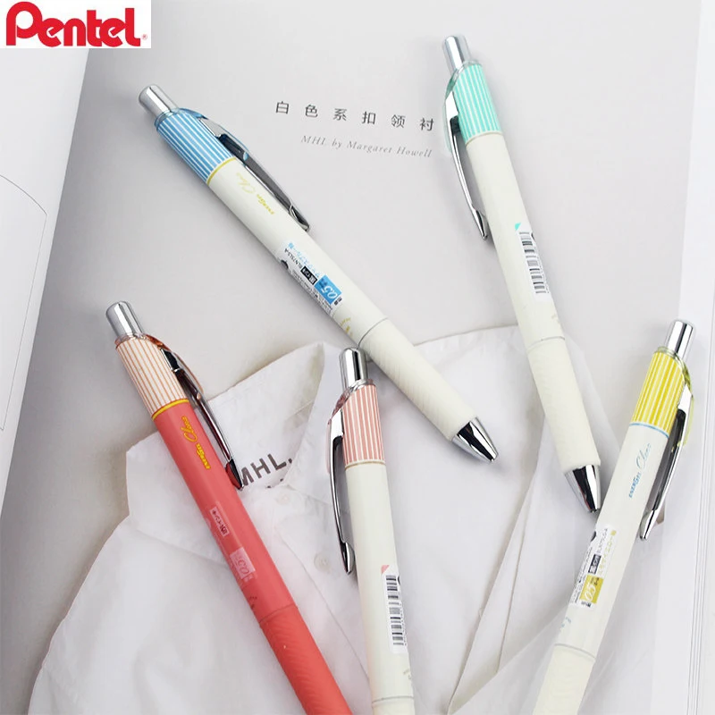 Гелевые ручки Pentel Energel Clena Stripe Limited, 0,5, 0,4 и 0,3 мм, быстросохнущие, долговечные, идеально подходят для домашней работы, заметок, планировщиков.
Гелевые ручки Pentel Energel Clena Stripe Limited, 0,5, 0,4 и 0,3 мм, быстросохнущие, долговечные, идеально подходят для домашней работы, заметок, планировщиков.
