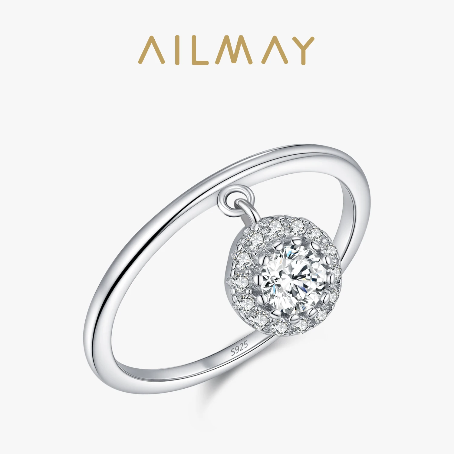 Ailmay 925 Sterling Silver Charm Round Dangling Rings For Women Shining Zircon Fine Jewelry Wedding Party Gift
Ailmay 925 Sterling Silver Charm Round Dangling Rings For Women Shining Zircon Fine Jewelry Wedding Party Gift