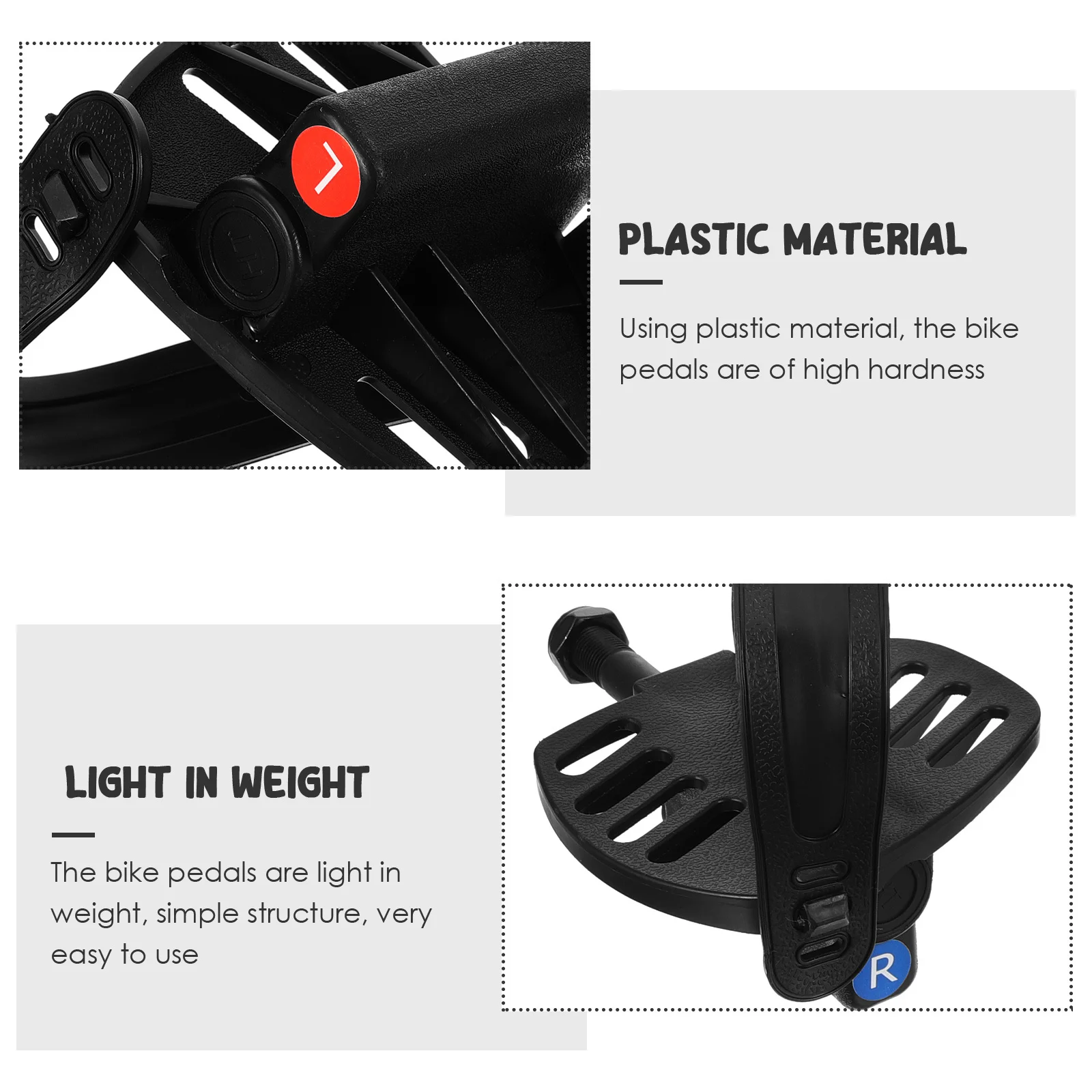 1Set Plastic Durable Anti-Skid Bike Pedals Lightweight Flat Pedals Indoor Exercising Bike Replacement Cycling Accessories
1Set Plastic Durable Anti-Skid Bike Pedals Lightweight Flat Pedals Indoor Exercising Bike Replacement Cycling Accessories