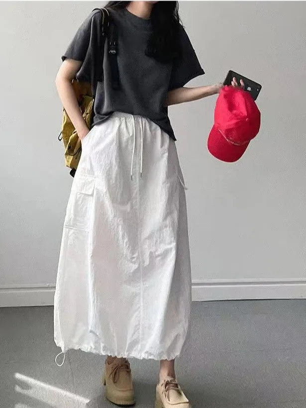 Casual Chic Women's Work Skirt Summer New Style Pocket Belted Loose Straight Cut Skirt Fashionable Ladies' Half-length S...
Casual Chic Women's Work Skirt Summer New Style Pocket Belted Loose Straight Cut Skirt Fashionable Ladies' Half-length S...