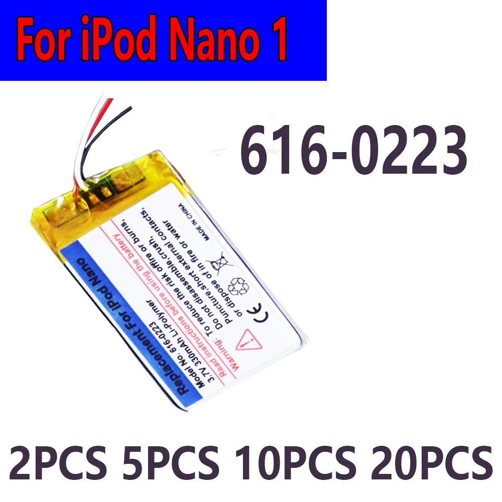 2 шт. 5 шт. 10 шт. 20 шт. 330 мАч встроенный аккумулятор для iPod Nano1 616-0223 Сменный аккумулятор 2G 2-го поколения MP3
2 шт. 5 шт. 10 шт. 20 шт. 330 мАч встроенный аккумулятор для iPod Nano1 616-0223 Сменный аккумулятор 2G 2-го поколения MP3