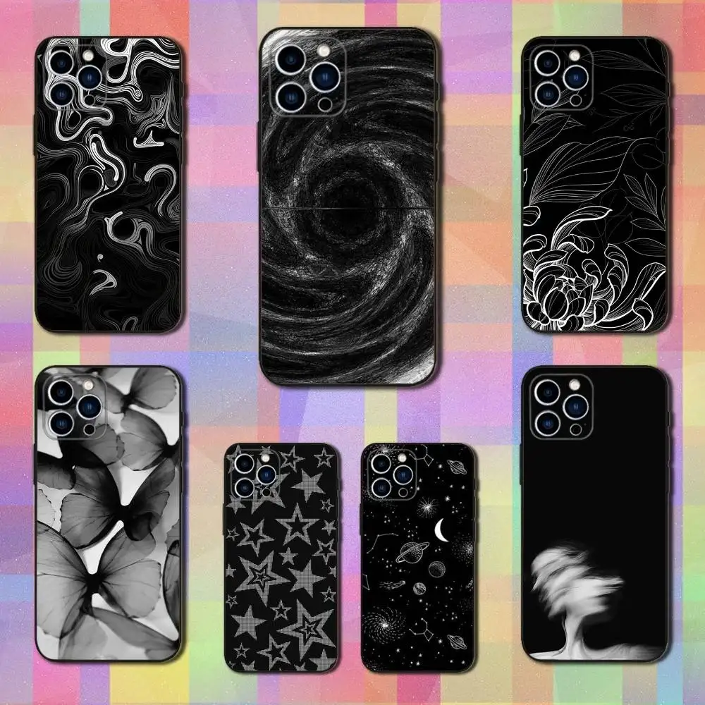 Fashion Pattern Black White Phone Case For iPhone 16,15,14,13,12,11 Plus,Pro Max,XS,X,XR,SE,Mini,8,7,Soft Silicone Black Cover
Fashion Pattern Black White Phone Case For iPhone 16,15,14,13,12,11 Plus,Pro Max,XS,X,XR,SE,Mini,8,7,Soft Silicone Black Cover