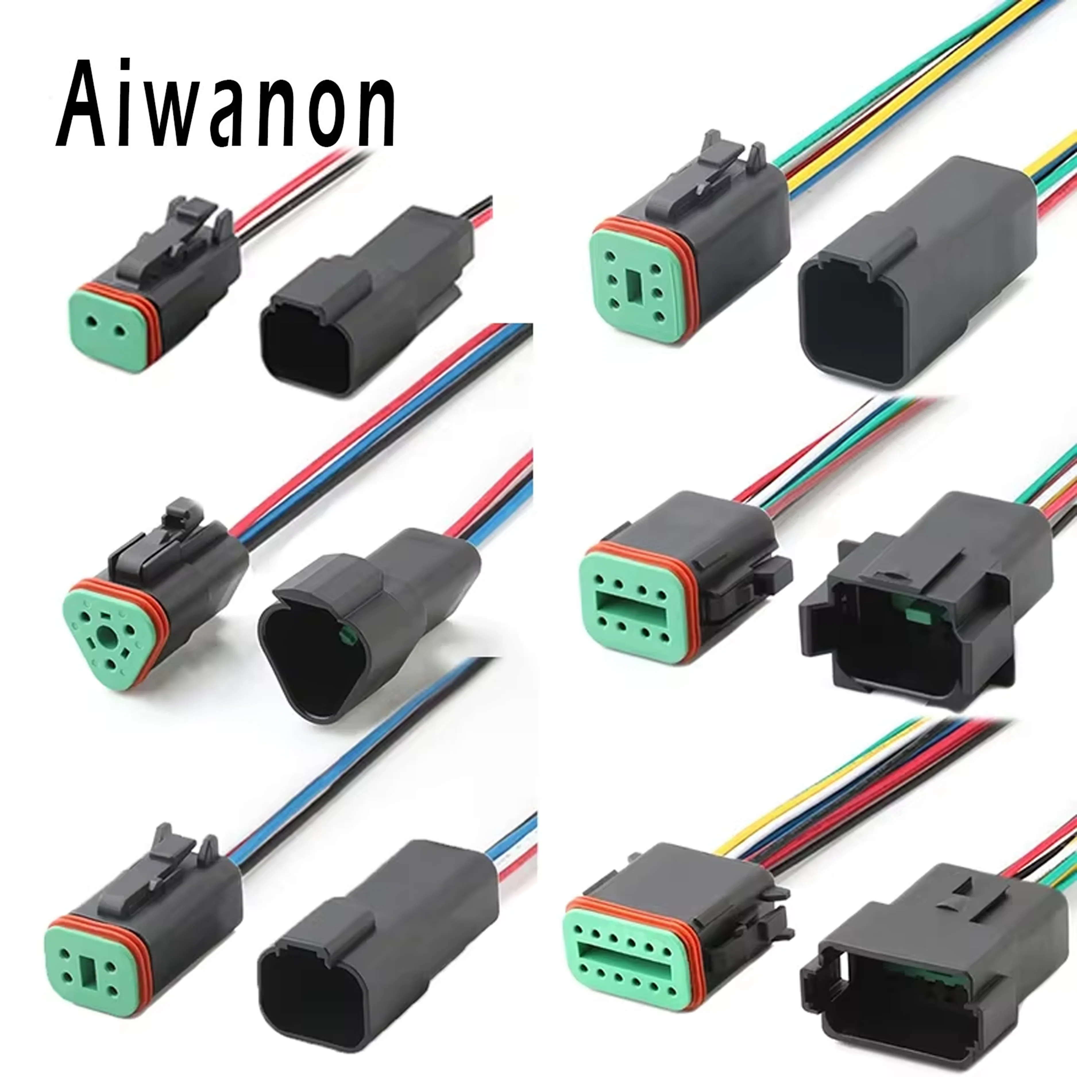 1 Set 2 3 4 6 8 12 Pin Auto DT Enhanced Seal Electrical Cable Connectors Female Male Wire Harness Plug DT06-2S for Deutsch
1 Set 2 3 4 6 8 12 Pin Auto DT Enhanced Seal Electrical Cable Connectors Female Male Wire Harness Plug DT06-2S for Deutsch