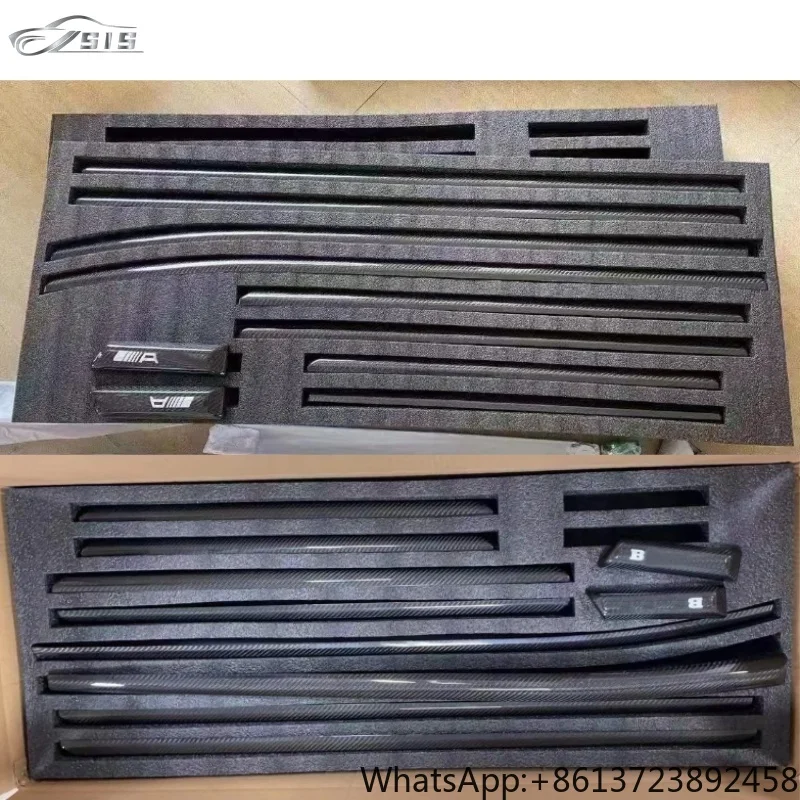 W464 Side Molding Trims A/B Style Dry Carbon Fiber 10 Pcs Anti - Scratch for G Class W464 W463A G500 G63 2019+ 
W464 Side Molding Trims A/B Style Dry Carbon Fiber 10 Pcs Anti - Scratch for G Class W464 W463A G500 G63 2019+