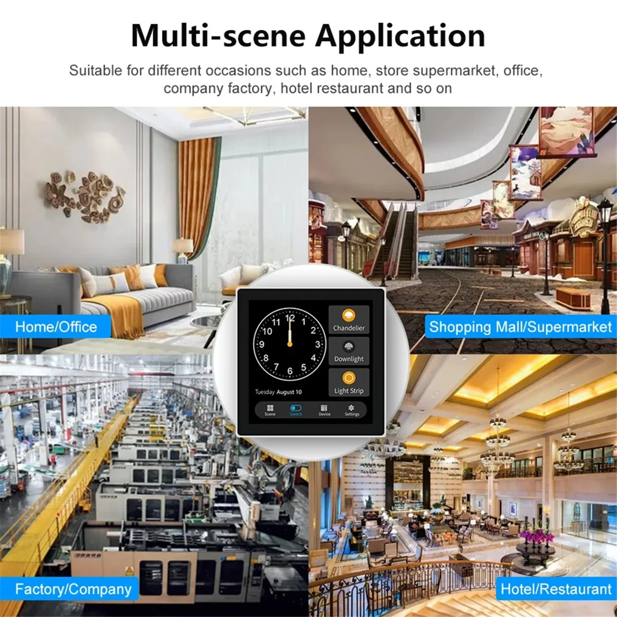 B62A Tuya T3E Панельный переключатель Сенсорная панель EU Smart Control Panel Switch Zigbee Умный дом Настенный выключатель света, черный
B62A Tuya T3E Панельный переключатель Сенсорная панель EU Smart Control Panel Switch Zigbee Умный дом Настенный выключатель света, черный