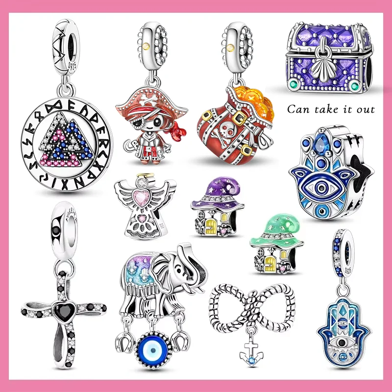 New Charms Beads Silver S925 Angel Elephant Evil Eye Hand Charms Cross Heart Van Gogh Beads for Women DIY Fine Jewelry Gift
New Charms Beads Silver S925 Angel Elephant Evil Eye Hand Charms Cross Heart Van Gogh Beads for Women DIY Fine Jewelry Gift