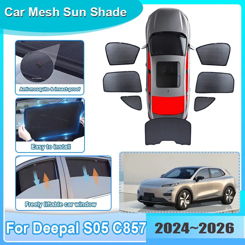 Car Window Sunshade For Deepal S05 C857 2024 2025 2026 Visor Mesh Anti-UV Heat Insulation Windshield Curtain Auto Accessories
Car Window Sunshade For Deepal S05 C857 2024 2025 2026 Visor Mesh Anti-UV Heat Insulation Windshield Curtain Auto Accessories