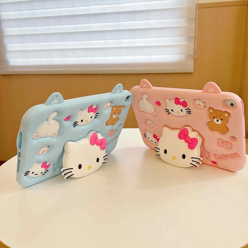Sanrio Cartoon Hello Kitty Ipad Silicone Protective Cover Student Desktop Stereo Stand Anime Tablet Shell Cute Girlfriend Gift
Sanrio Cartoon Hello Kitty Ipad Silicone Protective Cover Student Desktop Stereo Stand Anime Tablet Shell Cute Girlfriend Gift