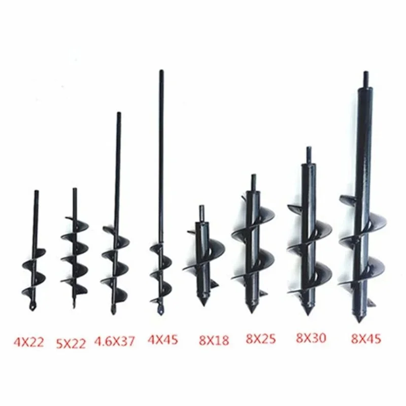 Handheld drill bit, spiral rod, loosening soil, planting seedlings, drilling holes, inserting pipes, digging pits, electric dril
Handheld drill bit, spiral rod, loosening soil, planting seedlings, drilling holes, inserting pipes, digging pits, electric dril