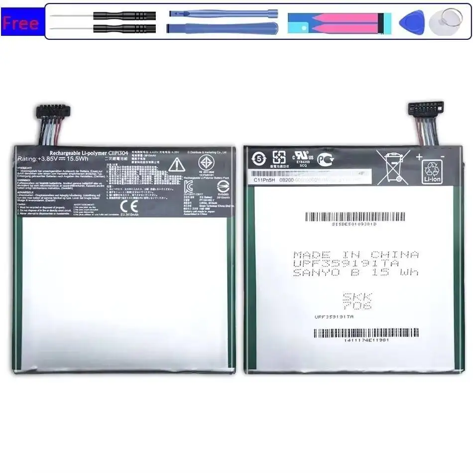 Аккумулятор для планшета C11P1304 3950 мАч для Asus Memo Pad HD 7 ME173X HD7 ME173 K00B
Аккумулятор для планшета C11P1304 3950 мАч для Asus Memo Pad HD 7 ME173X HD7 ME173 K00B