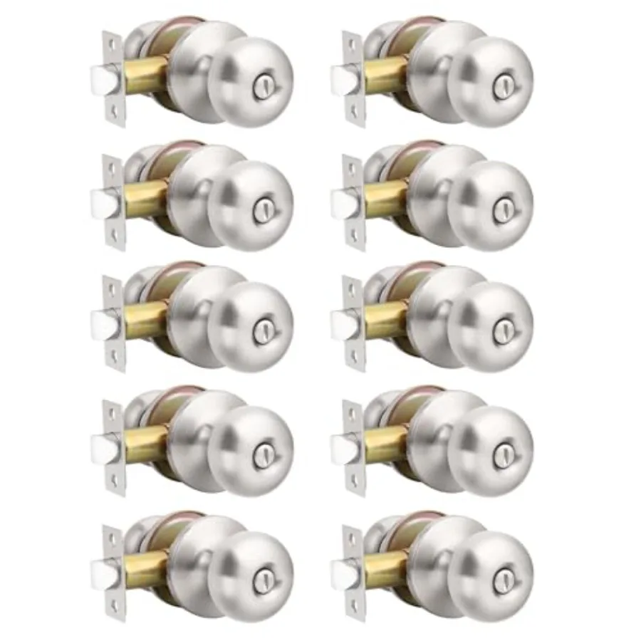 0 Pack Interior Knobs Brushed Nickel Keyless Locking Knob Bed and Bath Knobs Round Knob with Lock
0 Pack Interior Knobs Brushed Nickel Keyless Locking Knob Bed and Bath Knobs Round Knob with Lock