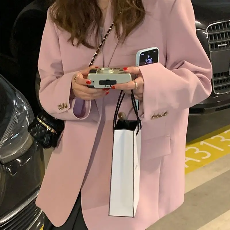 Women's Autumn/winter Vintage Casual Short Blazer Coats French Style Commuting Solid Color Loose Single Breasted Suit Jackets
Women's Autumn/winter Vintage Casual Short Blazer Coats French Style Commuting Solid Color Loose Single Breasted Suit Jackets