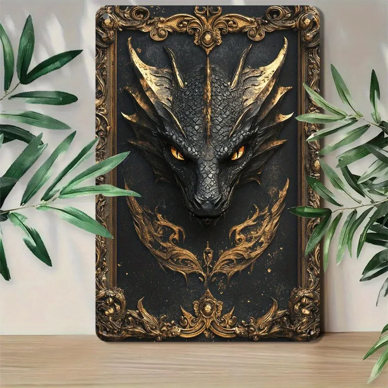 1pc Dragon Wall Art Decor Plaques, Aluminum Metal Sign Cut-Outs for Home & Garden, Pre-Drilled, Waterproof & Weather Resistant
1pc Dragon Wall Art Decor Plaques, Aluminum Metal Sign Cut-Outs for Home & Garden, Pre-Drilled, Waterproof & Weather Resistant