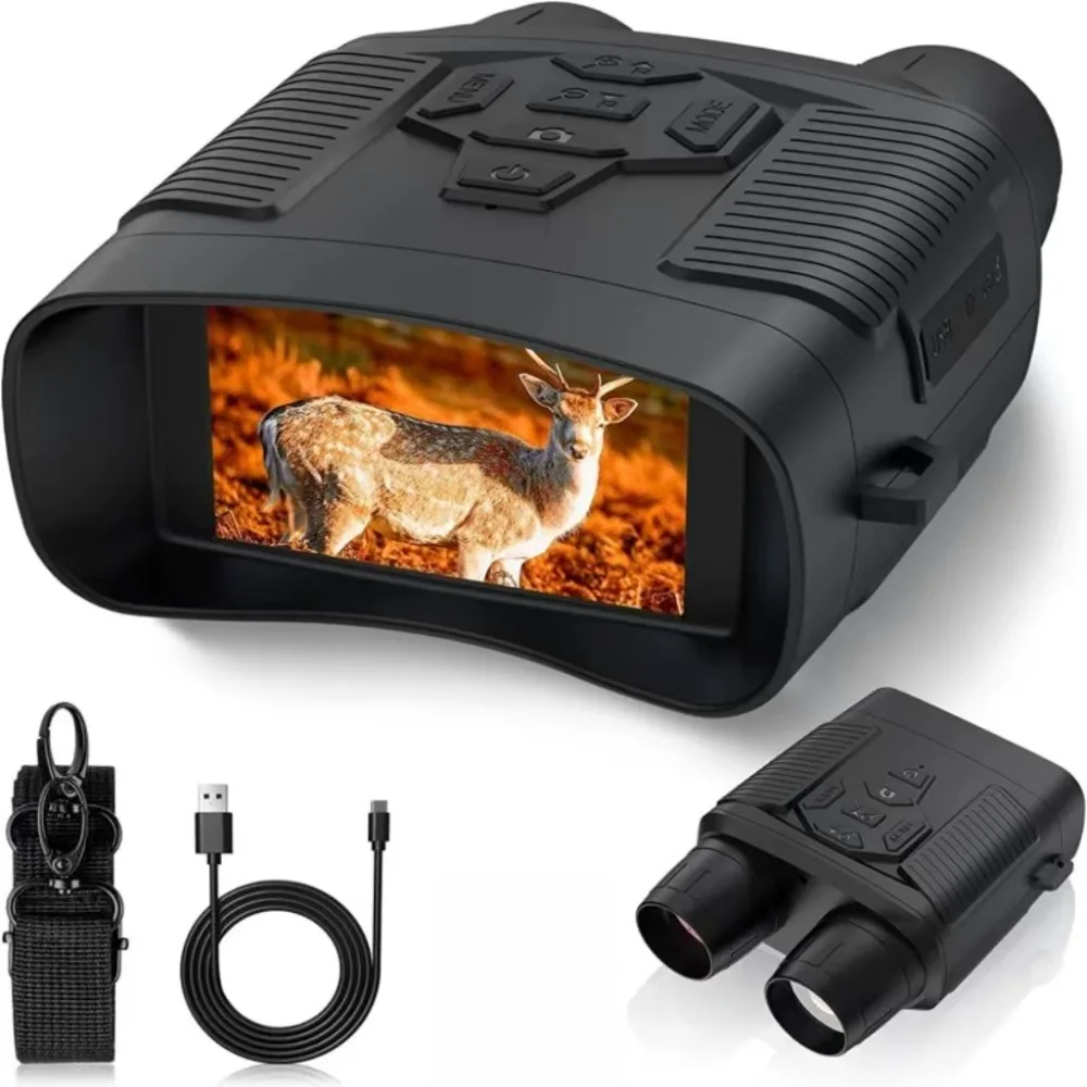Night Vision Binoculars 4K HD Digital Infrared Goggles for Hunting, Wildlife Observation with 32GB Card & Rechargeable Battery
Night Vision Binoculars 4K HD Digital Infrared Goggles for Hunting, Wildlife Observation with 32GB Card & Rechargeable Battery