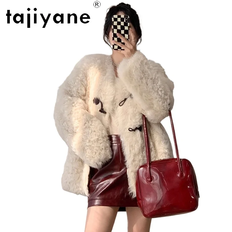 TAJIYANE 100% Natural Tuscany Wool Sheepskin Double Faced Fur Coat Woman High-End V-Neck Real Fur Jacket Winter Clothes 2025шуба
TAJIYANE 100% Natural Tuscany Wool Sheepskin Double Faced Fur Coat Woman High-End V-Neck Real Fur Jacket Winter Clothes 2025шуба