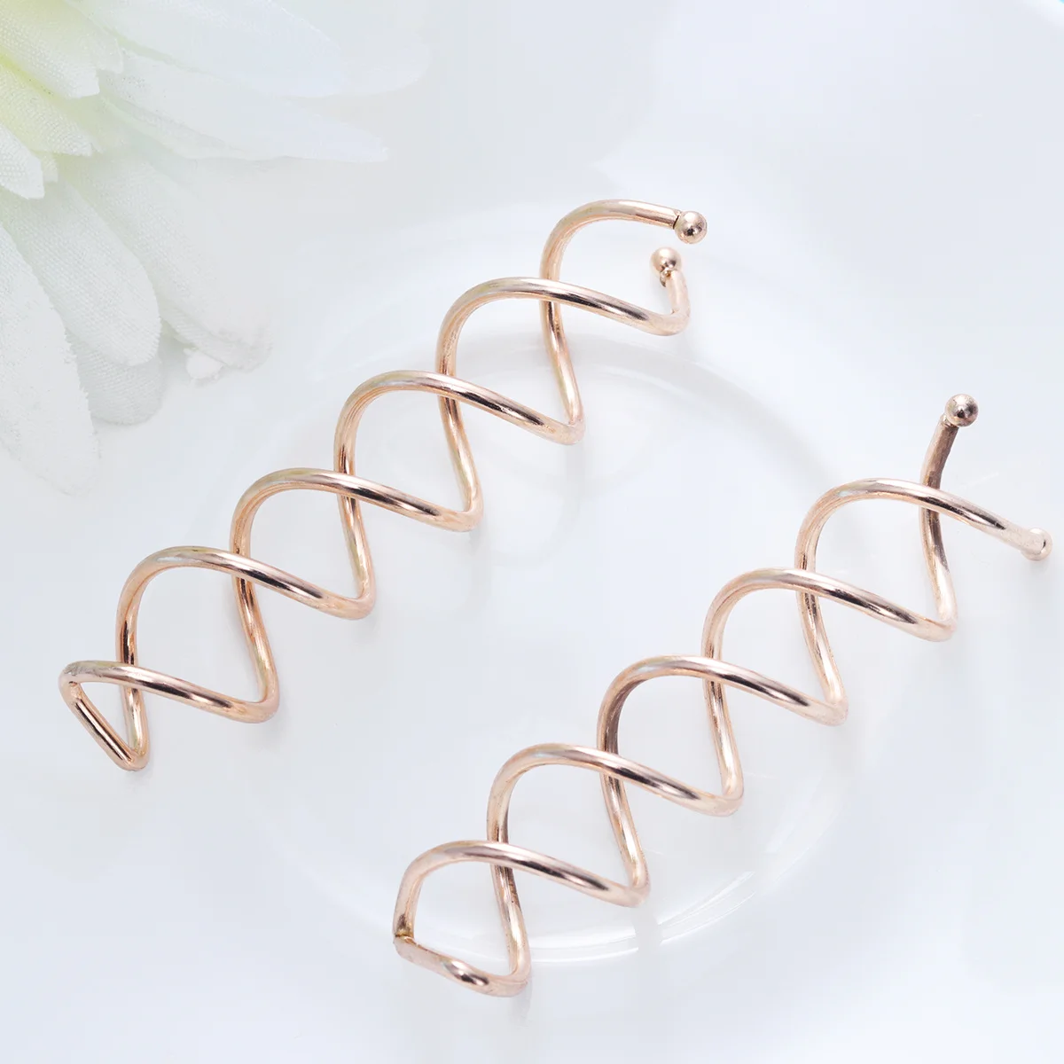 10Pcs Spiral Hair Pins Easy to Use Clockwise Insertion Secure Grip for All Day Comfortable Wear Rose Gold Hair Pins
10Pcs Spiral Hair Pins Easy to Use Clockwise Insertion Secure Grip for All Day Comfortable Wear Rose Gold Hair Pins