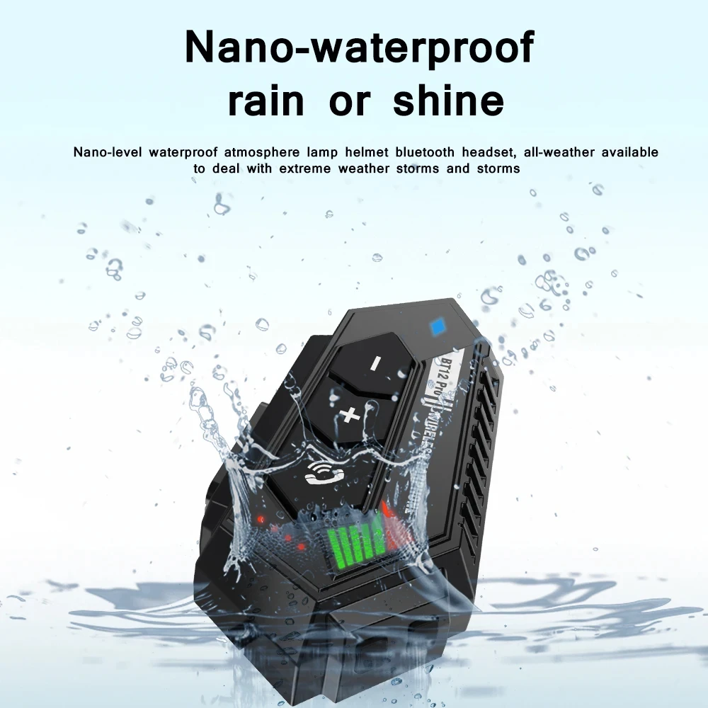 BT12 Pro Bluetooth Motorcycle Helmet Headset Headphone 2000mAh Waterproof Wireless Motor Bike Handsfree Stereo Earphone Speaker
BT12 Pro Bluetooth Motorcycle Helmet Headset Headphone 2000mAh Waterproof Wireless Motor Bike Handsfree Stereo Earphone Speaker