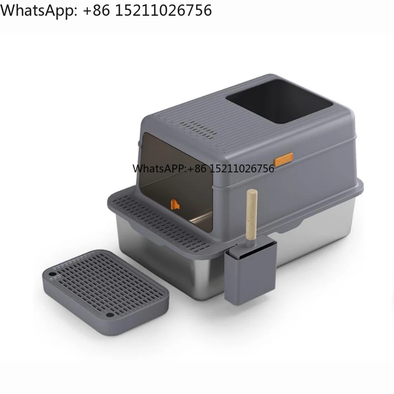 Wholesale OEM Non-slip Stainless Steel Cat - Box Enclosed Cat Toilet with Handles Sliding Scoop Cat - Box
Wholesale OEM Non-slip Stainless Steel Cat - Box Enclosed Cat Toilet with Handles Sliding Scoop Cat - Box