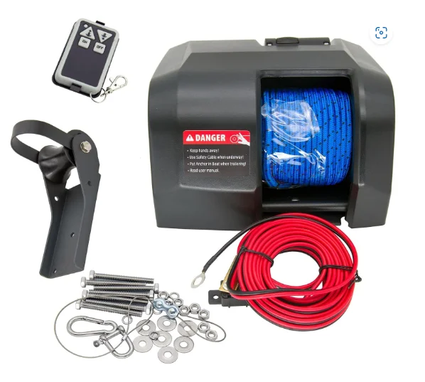 Pontoon 35-G3 Electric Anchor Winch | Features a High-Efficiency, 12-Volt DC, 65-feet of Pre-Wound Double-Braid Anchor Rope
Pontoon 35-G3 Electric Anchor Winch | Features a High-Efficiency, 12-Volt DC, 65-feet of Pre-Wound Double-Braid Anchor Rope