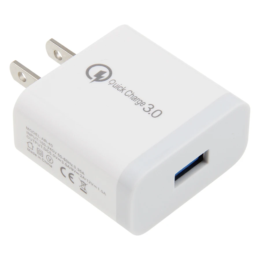 100pcs Wholesale US USB Fast Charging Quick Charger 3.0 Wall Charger Adapter Plug for Xiaomi Samsung Android iPhone LG White
100pcs Wholesale US USB Fast Charging Quick Charger 3.0 Wall Charger Adapter Plug for Xiaomi Samsung Android iPhone LG White