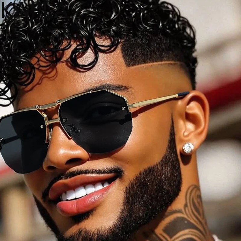 Ssteampunk Square Sunglasses Men 2025 Luxury Brand Vintage Metal Double Beam Sun Glasses For Male Trendy Driving Shades UV400
Ssteampunk Square Sunglasses Men 2025 Luxury Brand Vintage Metal Double Beam Sun Glasses For Male Trendy Driving Shades UV400