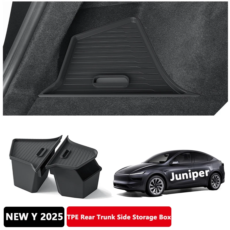 For Tesla Model Y Launch 2025 Juniper Rear Trunk Both Side Storage Box TPE Waterproof Rear Trunk Organizer Tray Car Accessories
For Tesla Model Y Launch 2025 Juniper Rear Trunk Both Side Storage Box TPE Waterproof Rear Trunk Organizer Tray Car Accessories