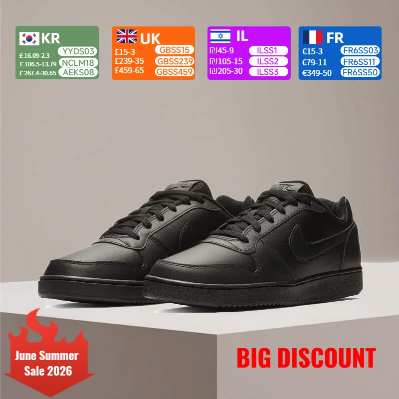 Nike Ebernon Low-Top Classic Comfort Slip-Resistant Cushioning Durable Everyday Unisex Skate Shoes AQ1775-003
Nike Ebernon Low-Top Classic Comfort Slip-Resistant Cushioning Durable Everyday Unisex Skate Shoes AQ1775-003