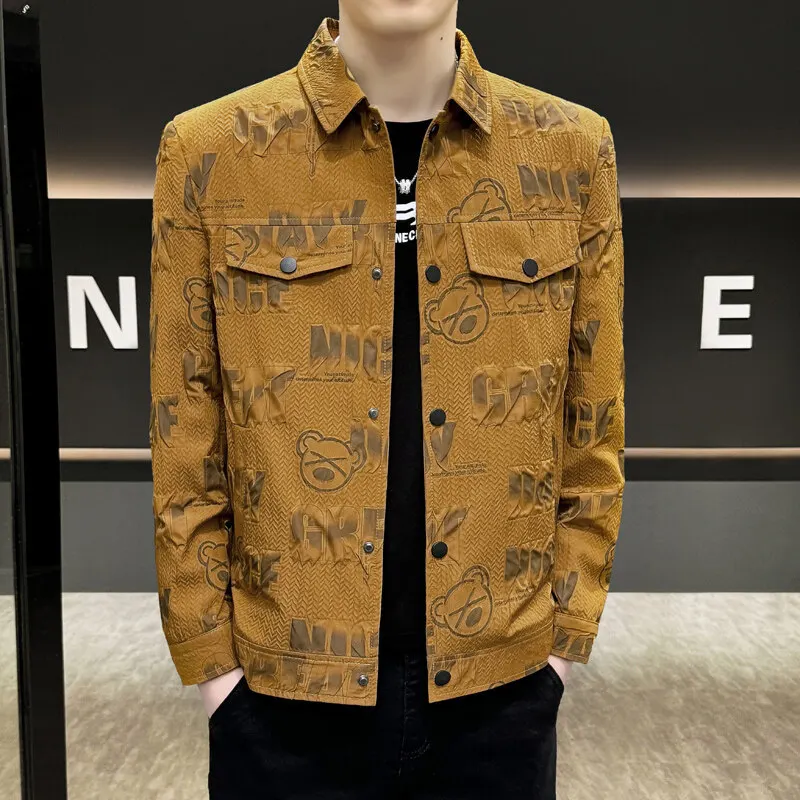 Faionable Casual Men's Jaet Sli Slim Fit Collared Outerwear Versatile Spring Autumn Cotton Blend Long Sve Coat
Faionable Casual Men's Jaet Sli Slim Fit Collared Outerwear Versatile Spring Autumn Cotton Blend Long Sve Coat