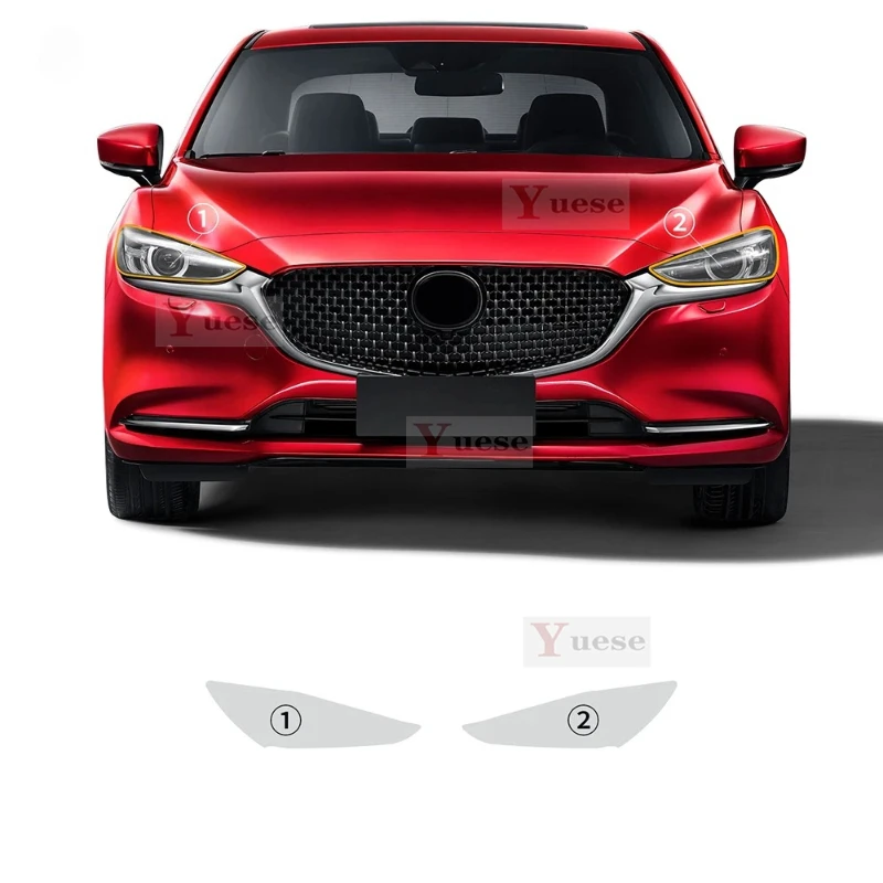 Для Mazda 6 Atenza 2018-2021 2 шт. защитная пленка для фар автомобиля прозрачная дымчатая черная наклейка из ТПУ 
Для Mazda 6 Atenza 2018-2021 2 шт. защитная пленка для фар автомобиля прозрачная дымчатая черная наклейка из ТПУ