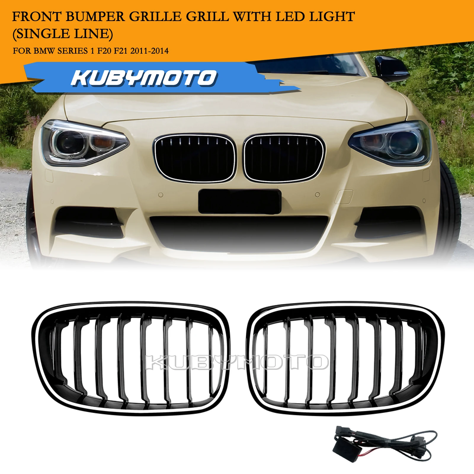 Front Kidney Grille Racing Grill W/ LED Light For BMW F20 F21 1-Series 116i 118i 125i M135i 2011-14 Upper Bumper Hood Mesh Grid
Front Kidney Grille Racing Grill W/ LED Light For BMW F20 F21 1-Series 116i 118i 125i M135i 2011-14 Upper Bumper Hood Mesh Grid