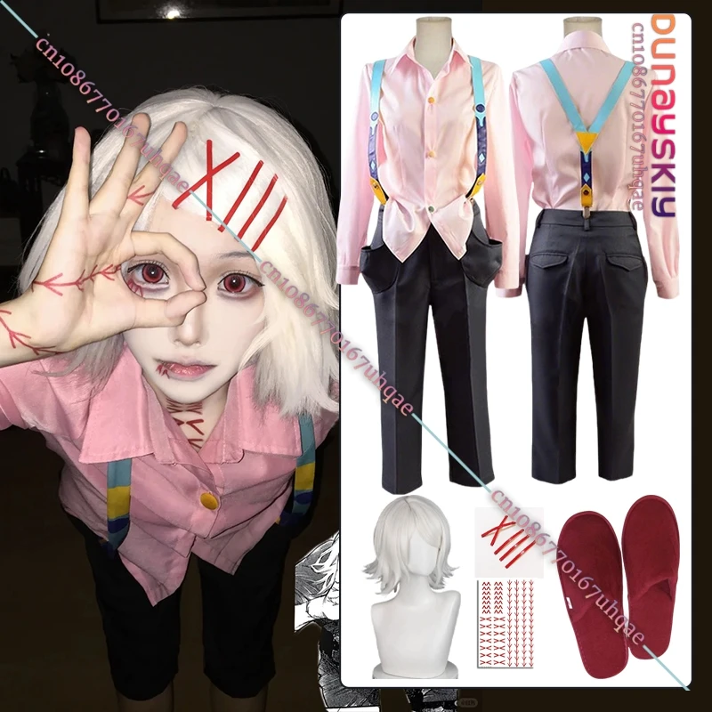 Anime Juzo Suzuya Rei Cosplay Costume Pink Shirt Pants Straps Kneecap Full Set Halloween Disguise Outfits Wig Shoe Suits-코스프레-
Anime Juzo Suzuya Rei Cosplay Costume Pink Shirt Pants Straps Kneecap Full Set Halloween Disguise Outfits Wig Shoe Suits-코스프레-