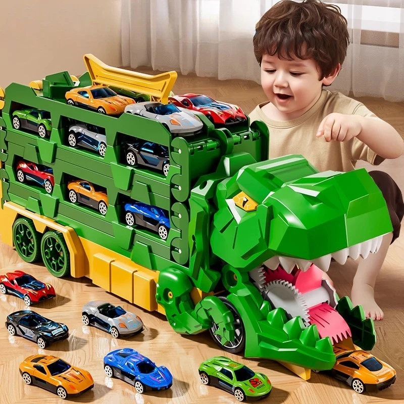 Новый динозавр, глотающий автомобиль, набор игрушек, складная дорожка для хранения, легкосплавный автомобиль, детские игрушечные машинки-головоломки
Новый динозавр, глотающий автомобиль, набор игрушек, складная дорожка для хранения, легкосплавный автомобиль, детские игрушечные машинки-головоломки