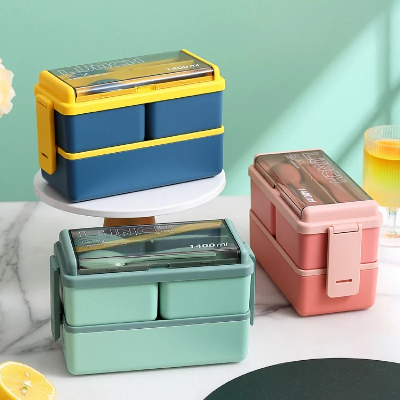 1/2 Layers Plastic Lunch Box for Office Workers Microwaveable Lunch Box Set Japanese-style Bento Box Compartment with Cutlery
1/2 Layers Plastic Lunch Box for Office Workers Microwaveable Lunch Box Set Japanese-style Bento Box Compartment with Cutlery