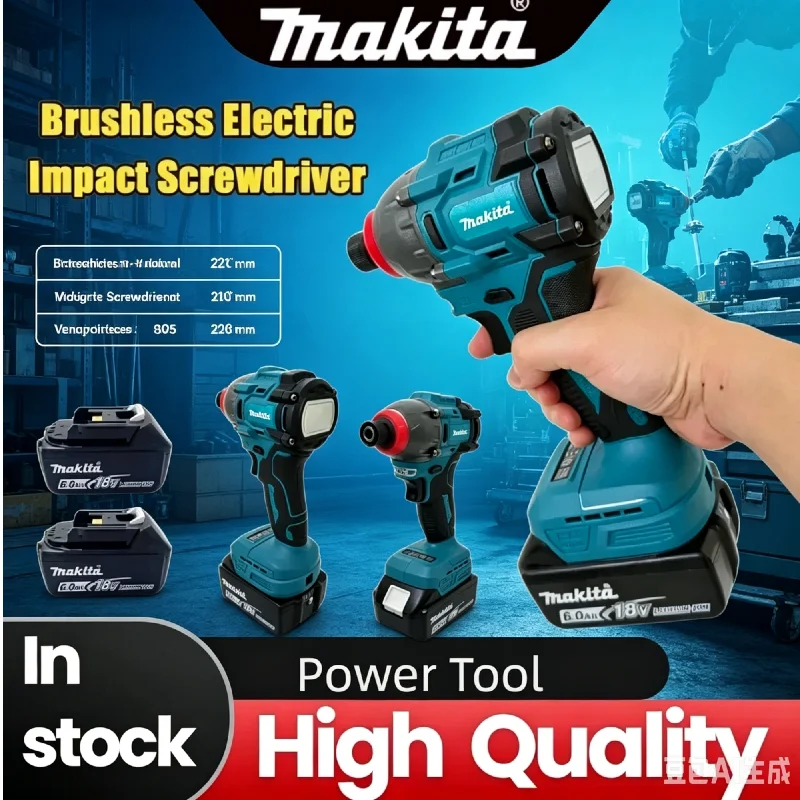 Makita 18V Lithium Battery Brushless Impact Screwdriver Cordless Power Tool For DIY Home Furniture Woodworking Repairs
Makita 18V Lithium Battery Brushless Impact Screwdriver Cordless Power Tool For DIY Home Furniture Woodworking Repairs