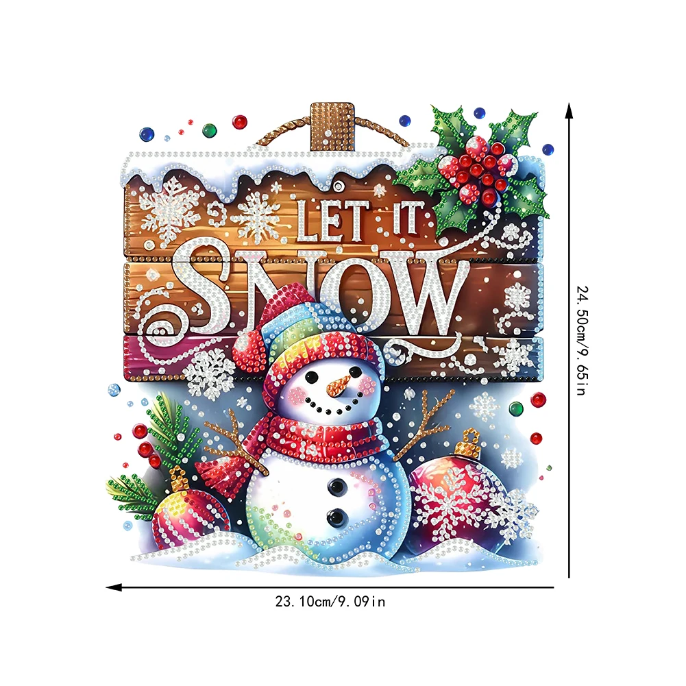 Christmas 2D Flat DIY Hanging Diamond Art Kits Diamond Painting Set Rhinestone Diamond Art Window Pendants Wall Door Decoration
Christmas 2D Flat DIY Hanging Diamond Art Kits Diamond Painting Set Rhinestone Diamond Art Window Pendants Wall Door Decoration