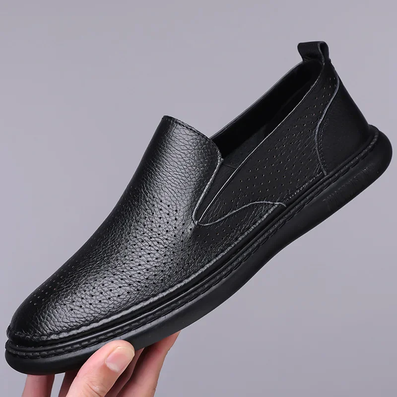 New Men Genuine Leather Casual Shoes Summer Breathable Leather Sandals Comfortable Slip-on Loafers
New Men Genuine Leather Casual Shoes Summer Breathable Leather Sandals Comfortable Slip-on Loafers