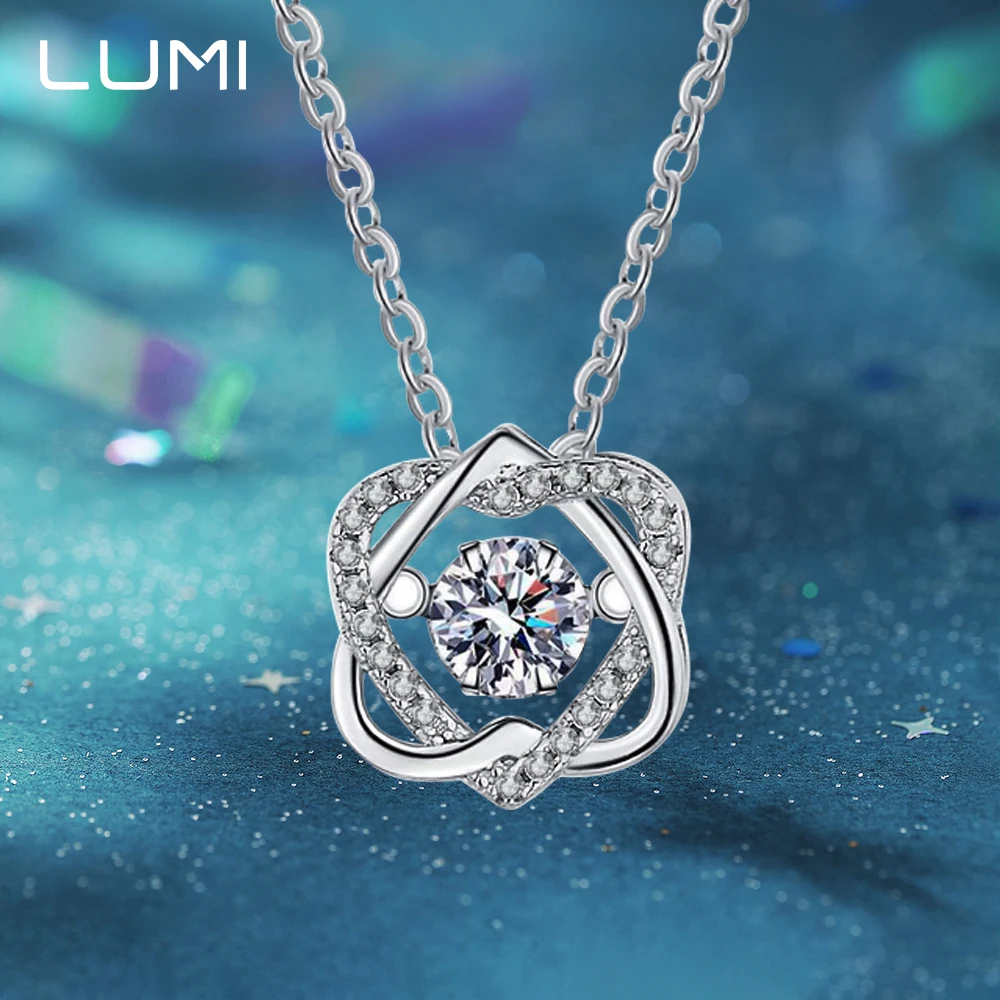 LUMI двойное сердце 0,5 карата D цвет муассанит ожерелье 925 серебряный кулон-бриллиант подарок на день Святого Валентина ювелирные украшения для женщин 
LUMI двойное сердце 0,5 карата D цвет муассанит ожерелье 925 серебряный кулон-бриллиант подарок на день Святого Валентина ювелирные украшения для женщин