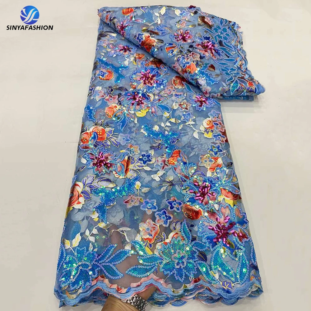 Sinya 3D Sequence African Laser Embroidery French Lace Fabric 2023 High Quality Nigeria 3D Sequins Wedding Bridal Dress Material
Sinya 3D Sequence African Laser Embroidery French Lace Fabric 2023 High Quality Nigeria 3D Sequins Wedding Bridal Dress Material