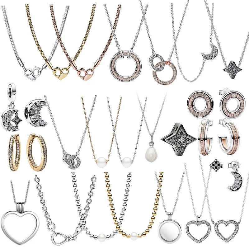 2024 New High quality Fit original necklace Charm Women 925 Sterling Silver classic pendant DIY jewelry Christmas Gift
2024 New High quality Fit original necklace Charm Women 925 Sterling Silver classic pendant DIY jewelry Christmas Gift